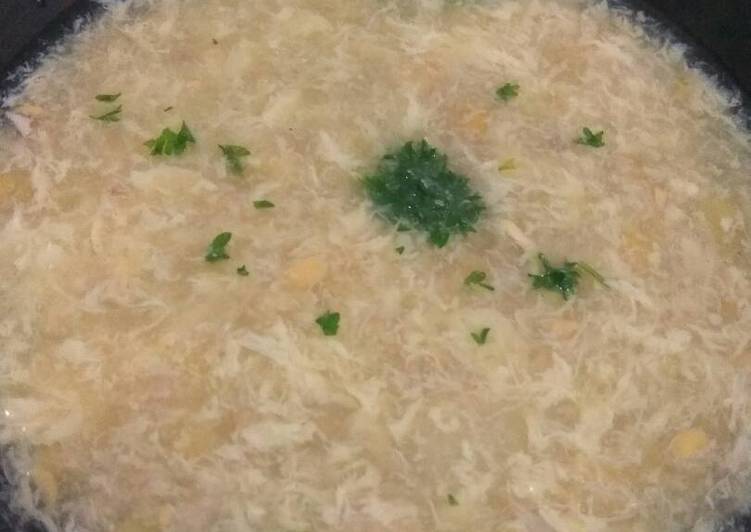 Crab egg drop soup