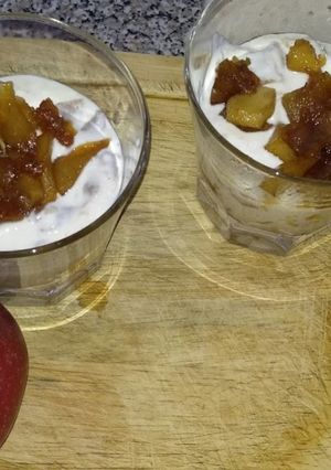 Φωτογραφία της συνταγής Μους γιαουρτιού με μήλα