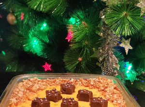 A picture of Cookies custard pudding.