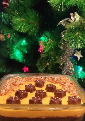 A picture of Cookies custard pudding.