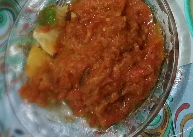 Resep Sambal terasi limau kuit Anti Gagal