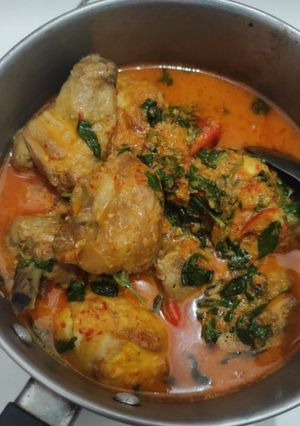 Foto resep Gulai ayam telor kemangi terasi simpel mudah enak