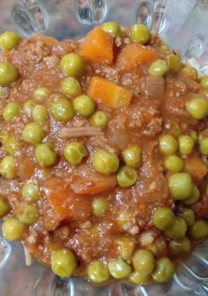 صورة لوصفة بسله وجزر باللحمه المفرومه 🍅🧅🥕