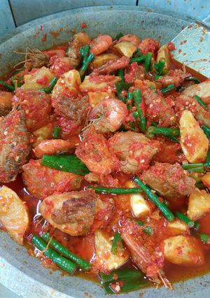 Foto resep Sambal ayam,udang dan kentang Ala Honesty