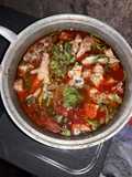 Ceker tempe bumbu mala hot pot kemangi