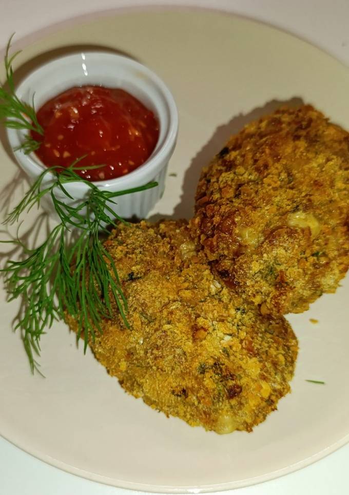 Рублені курячі 🐔 котлети з сиром
