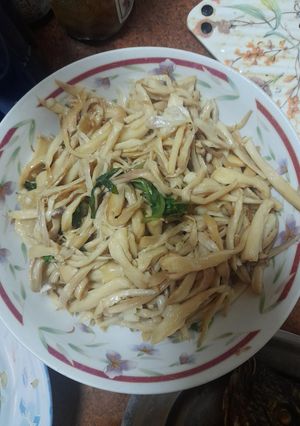 九層炒杏鮑菇 的食譜成品照片