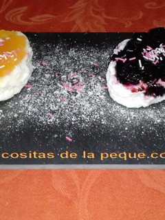 Una foto de Delicias de queso 0% con mermeladas