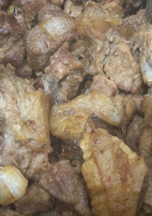 A picture of Fried beef.