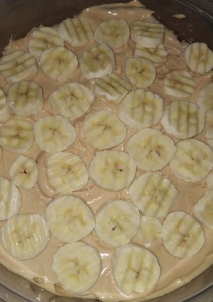 Una foto de Tarta de dulce de leche y plátano (Sencilla sin calor)