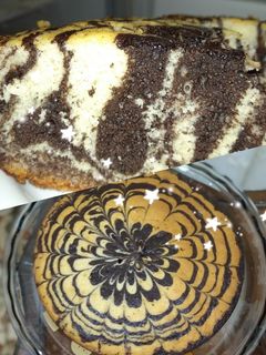 عکسی از دستور کیک زبرا