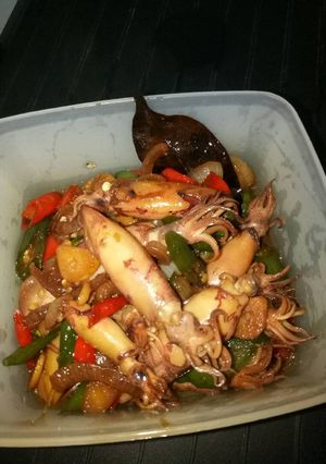 Foto resep Tumis cumi asin