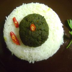 A picture of Thankuni Pata Bata (Centella Leaves Chutney - Bong Style).