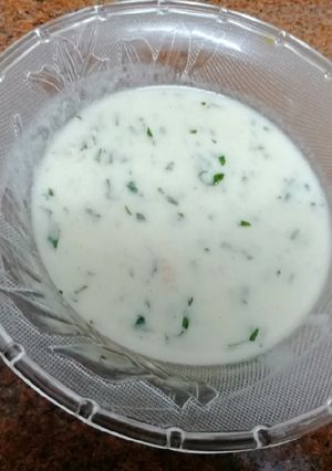 صورة لوصفة شوربه الجمبري بالكريمه