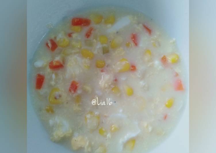 Resep Cream sup jagung mpasi 1th+, Bikin Ngiler