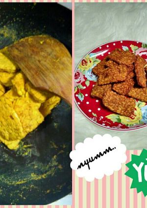Foto resep Goreng tempe ungkep pake bumbu racik ayam goreng