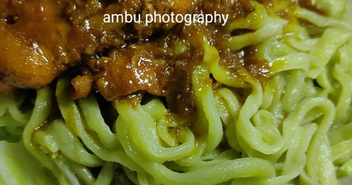 Resep Mie Ayam Hijau Oleh Ambu Cookpad