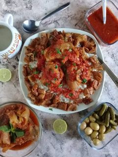 صورة لوصفة فتة الكوارع