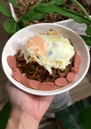 Hình của món Mì trộn phiên bản healthy.