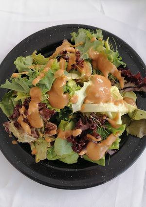 Una foto de Ensalada chinampera con aderezo de tamarindo 👏🏼🤩
