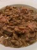 Champiñón con longaniza fresca en su propia salsa