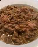 Champiñón con longaniza fresca en su propia salsa