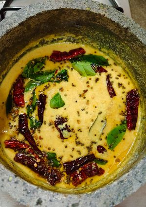 A picture of Mango in curd..mambhazha pullissery.