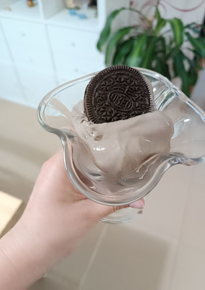 Una foto de Helado de oreo
