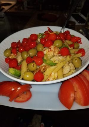 A picture of Lemon Shrimp Pasta.