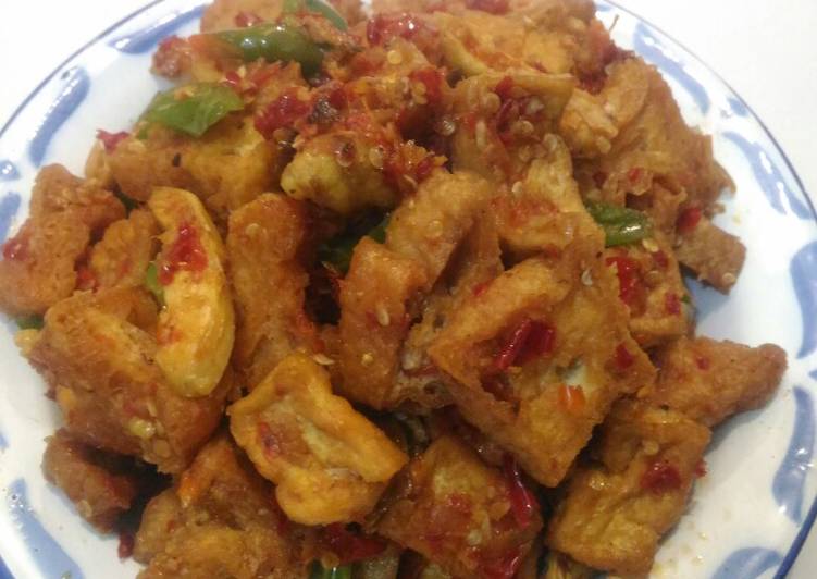Orek Tahu pedas