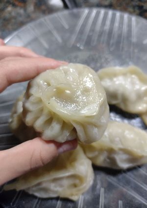 Una foto de Dumplings/gyozas de res