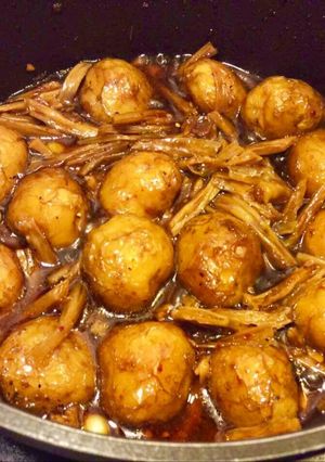 Hình của món Tàu hũ ky khoai tây.