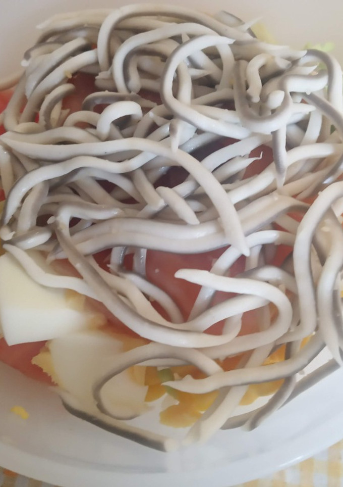 Una foto de Ensalada templada muy completa