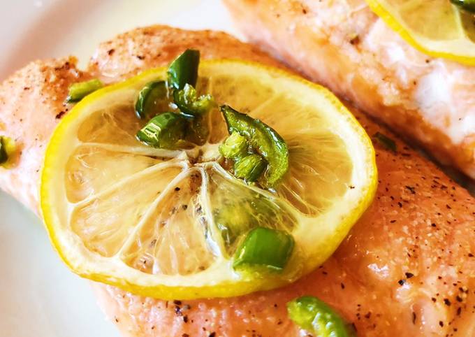 Steps to Prepare Ultimate Hot Honey Roasted Salmon