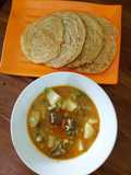 Roti Canai with Kari Dagging