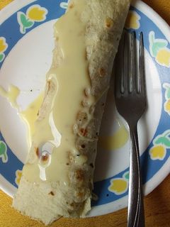 Una foto de Taco relleno de helado