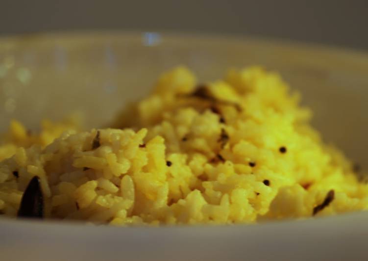 Steps to Make Quick Yellow Rice &amp; Baby Potato Stir Fy