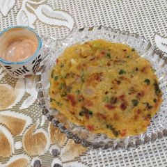 Aloo Chilla 😋 A picture of Aloo Chilla 😋.