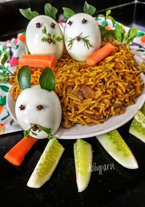 A picture of Humpty Dumpty Egg Pulao.