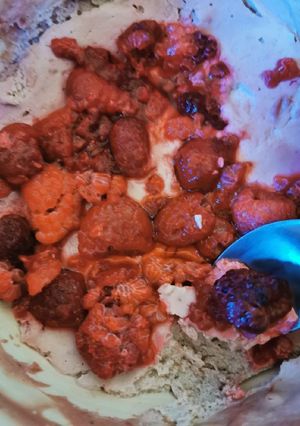 Una foto de Postre de frambuesa keto