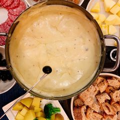 A picture of Cheese fondue.