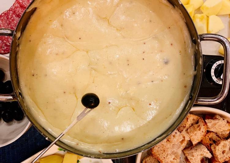 Easiest Way to Prepare Speedy Cheese fondue
