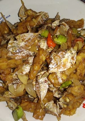 Foto resep Kering tempe ikan asin