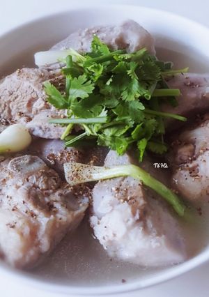 Hình của món Sườn non hầm KHOAI MÔN CAO.