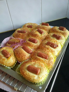 Foto resep Roti sosis isian keju mozzarella
