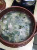Caldo ranchero de verdolagas y cerdo el Ocote