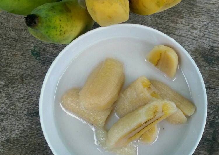 Easiest Way to Prepare Homemade Banana in Coconut Milk