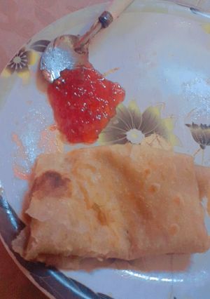 A picture of Homemade strawberry jam.