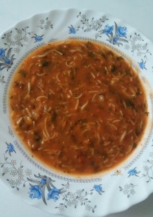 عکسی از دستور سوپ ورمشیل😍😋