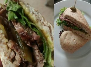 Una foto de Sándwich rosbif